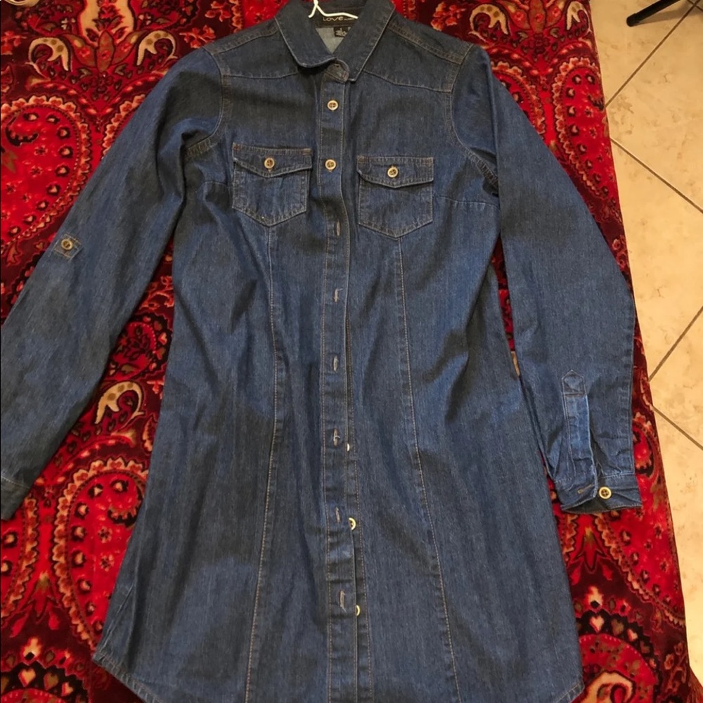 Denim dress
